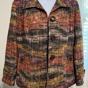 Multicolor blazer with bling
